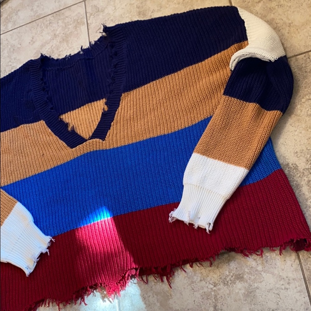 FATE - COLOR BLOCKED SWEATER - Picture 4 of 6